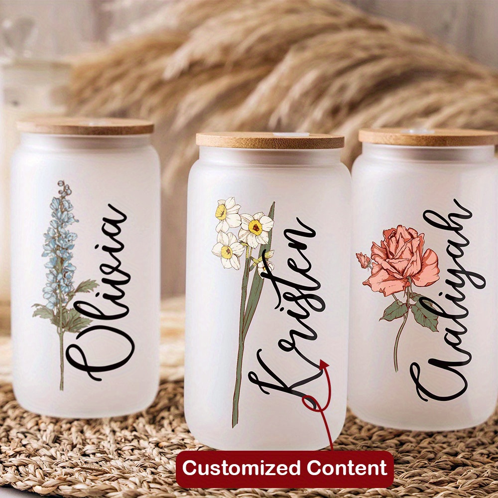 Coffee Equipment Names - Gelas Kaca Custom dengan Nama dan
