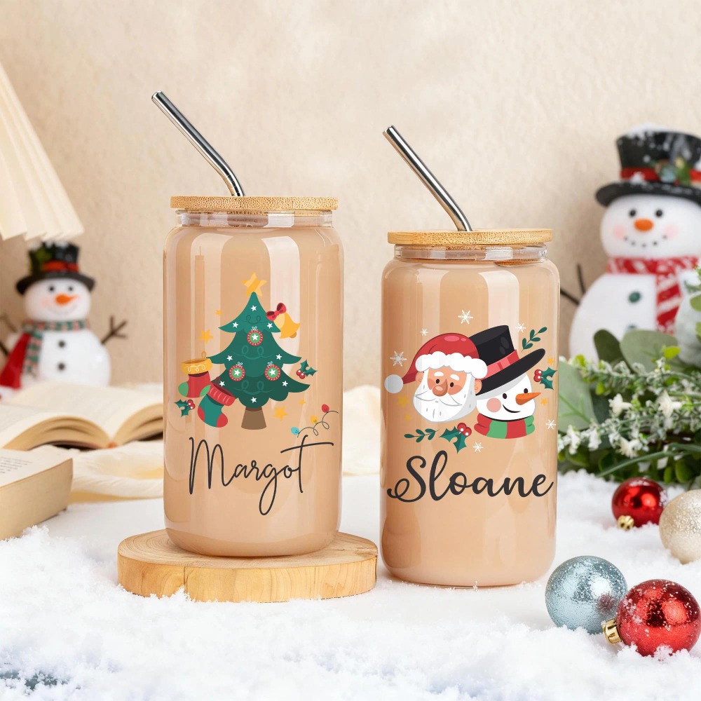 Gelas Kaca Natal dengan Nama y - Coffee Equipment Names ulasan dan harga