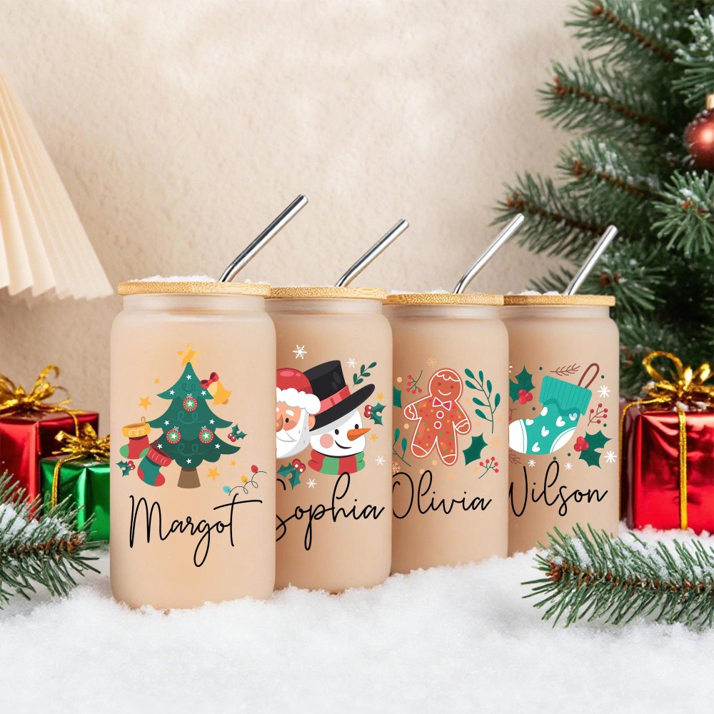 Gelas Kaca Natal dengan Nama y - Coffee Equipment Names ulasan dan harga